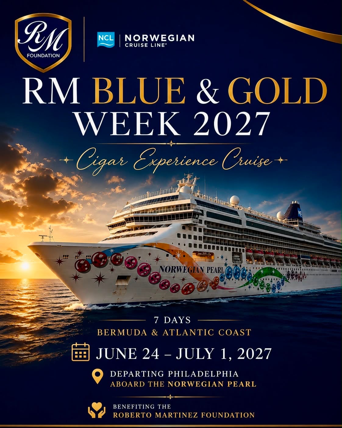 RM Blue & Gold Week 2027 — Cigar Experience Cruise aboard the Norwegian Pearl